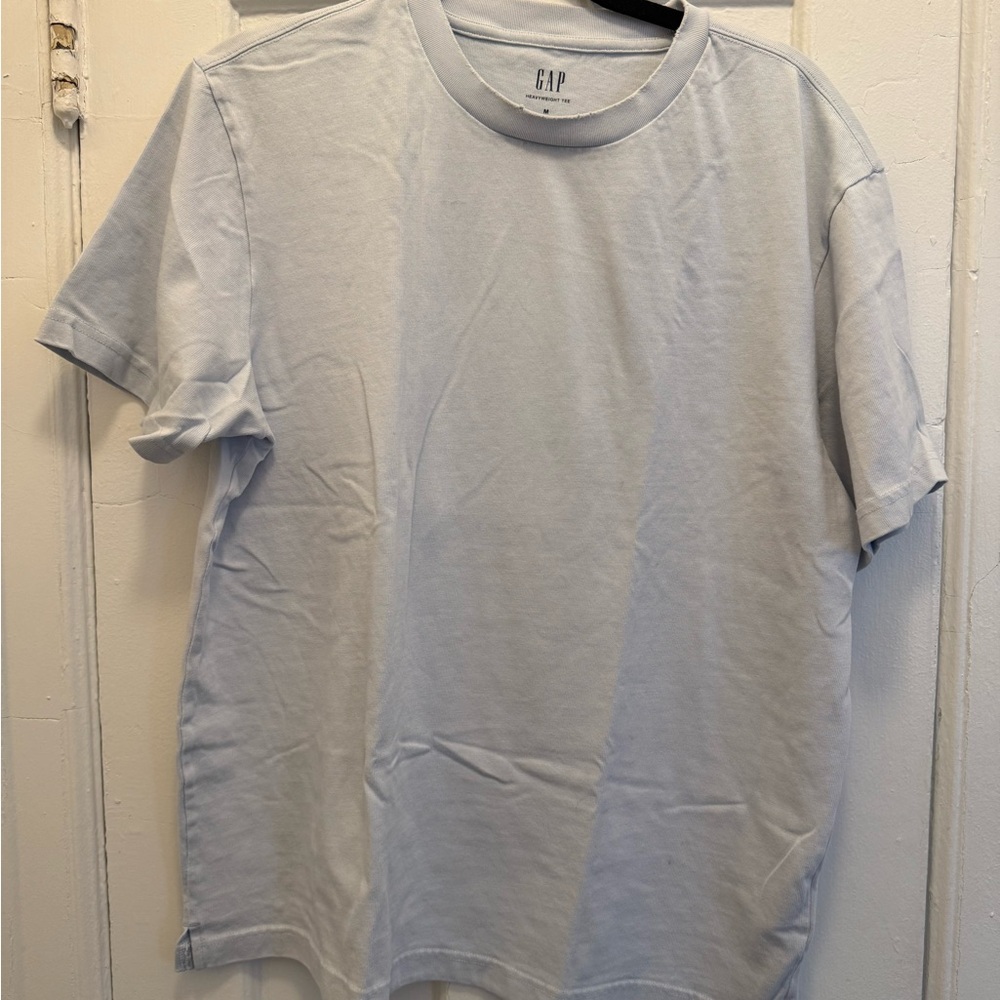 GAP Men's Light Blue T-Shirt